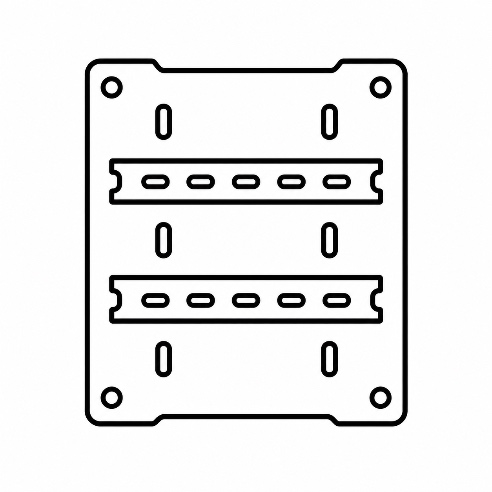 control cabinet mounting plate icon