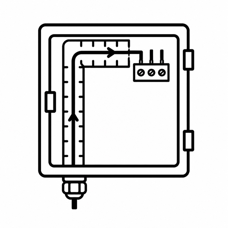 control cabinet cable route