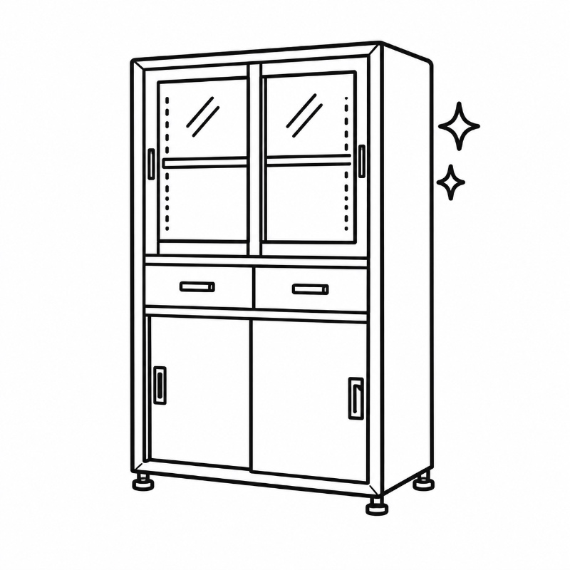Medical Storage Cabinet Finish & Integration