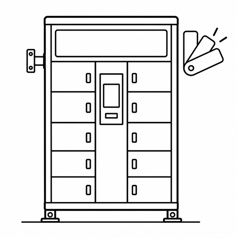  Smart Parcel Locker Cabinet Installation & Branding