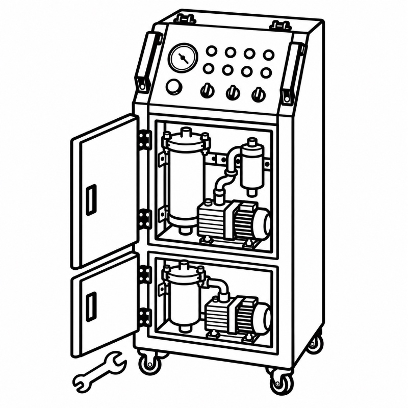 Vacuum Filtration Enclosure Maintenance Access
