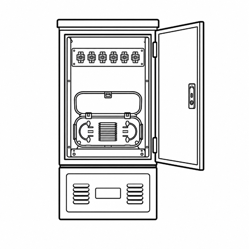 Fiber Optic Enclosure Splice & Adapter Access
