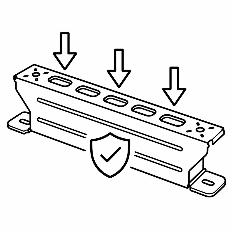 custom metal mounting bracket Load & Rigidity