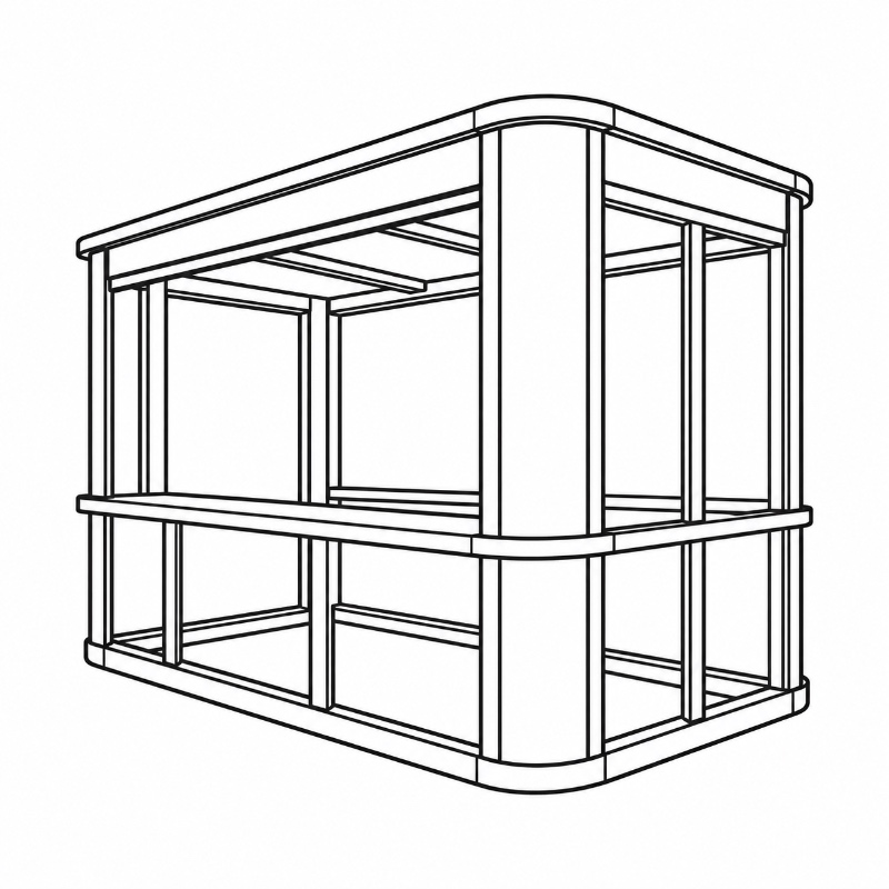 Custom Outdoor Service Booth Enclosure Doors, Windows & Service Openings