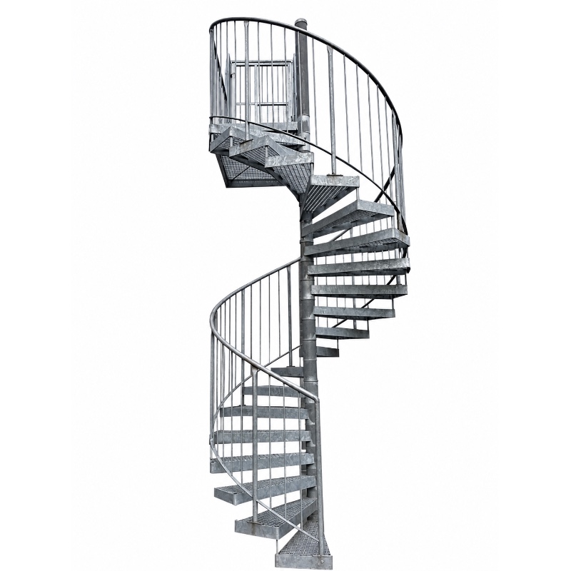 Galvanized Steel Spiral Staircase