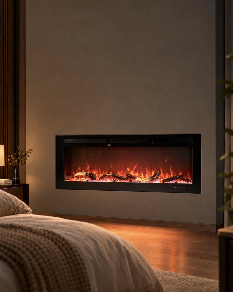 wall mounted electric fireplace